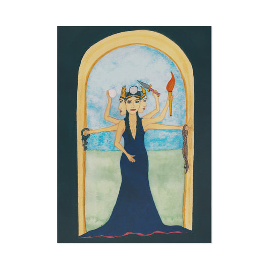 Goddess Hekate Fine Art Postcard