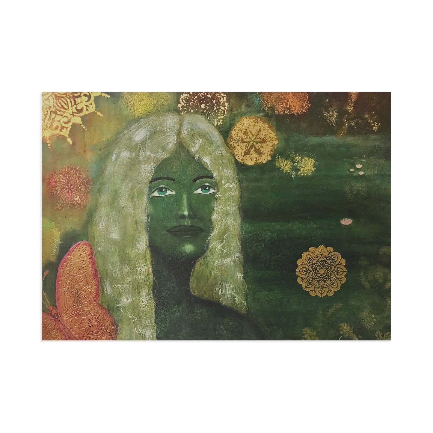 Enchanting Water Nymph Fine Art Postcard