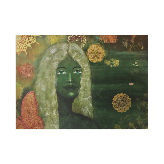 Enchanting Water Nymph Fine Art Postcard