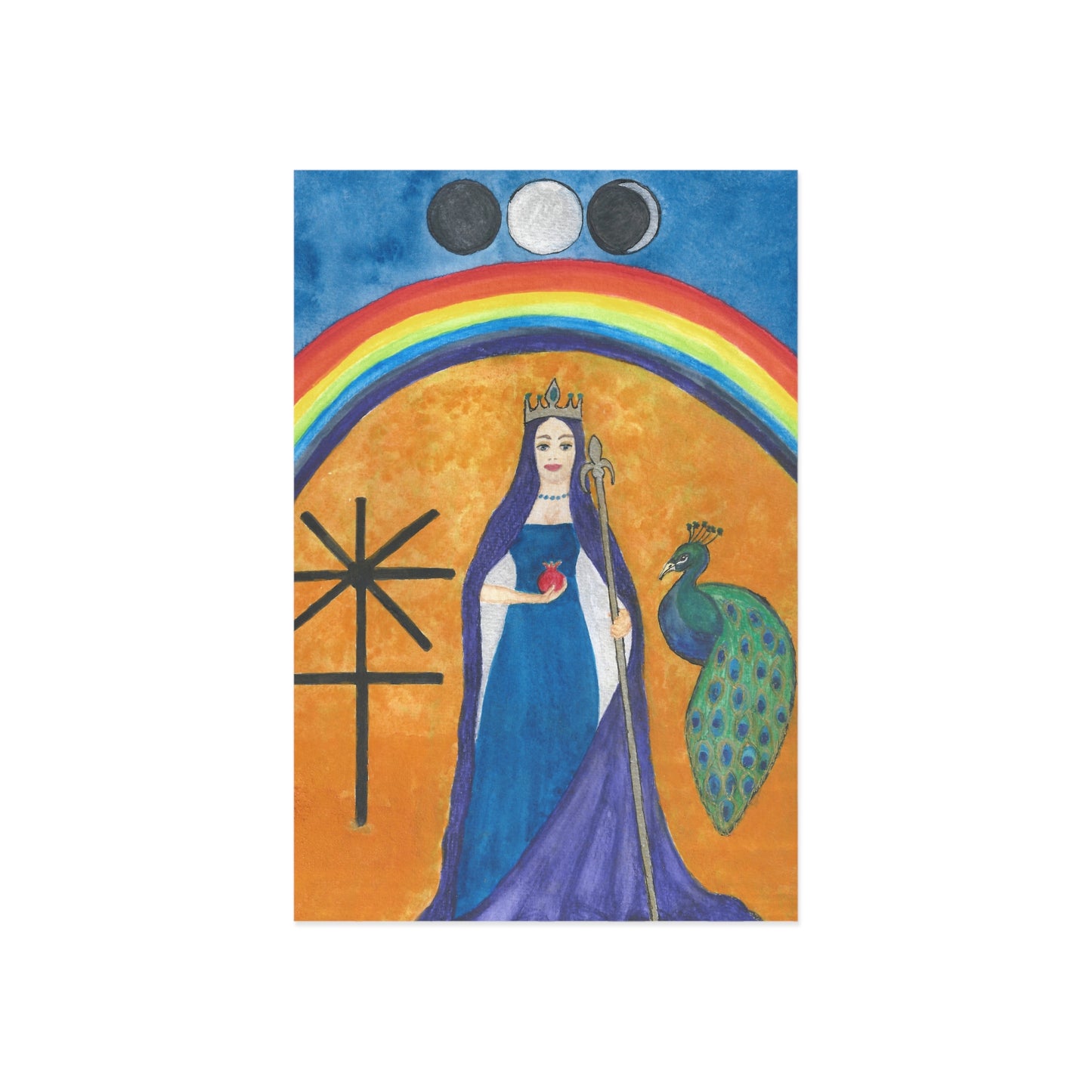 Goddess Juno Fine Art Postcard
