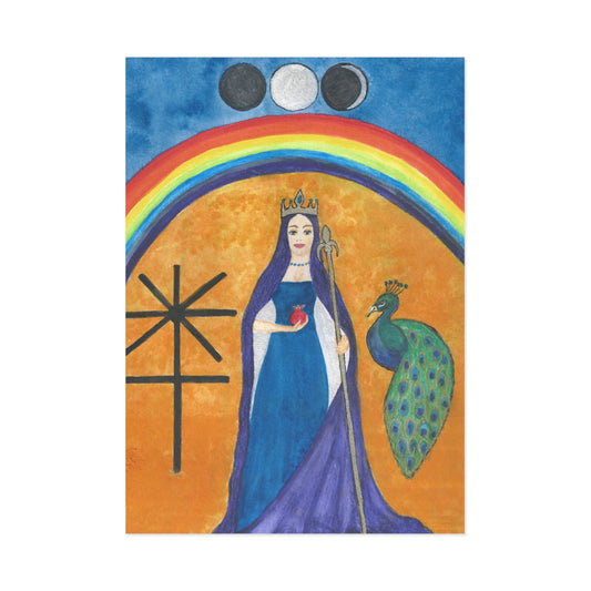 Goddess Juno Fine Art Postcard