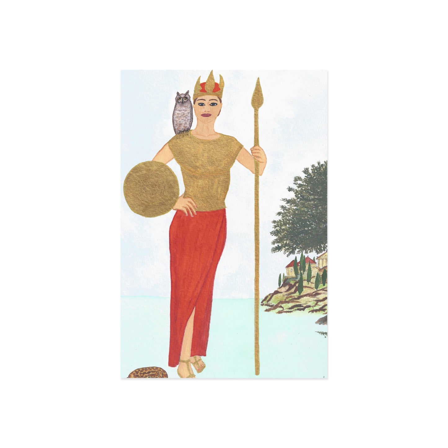 Pallas Athena Fine Art Postcards