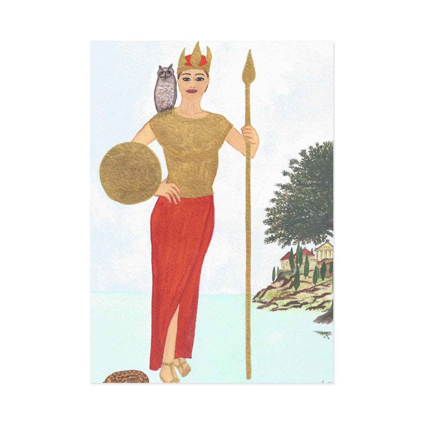 Pallas Athena Fine Art Postcards